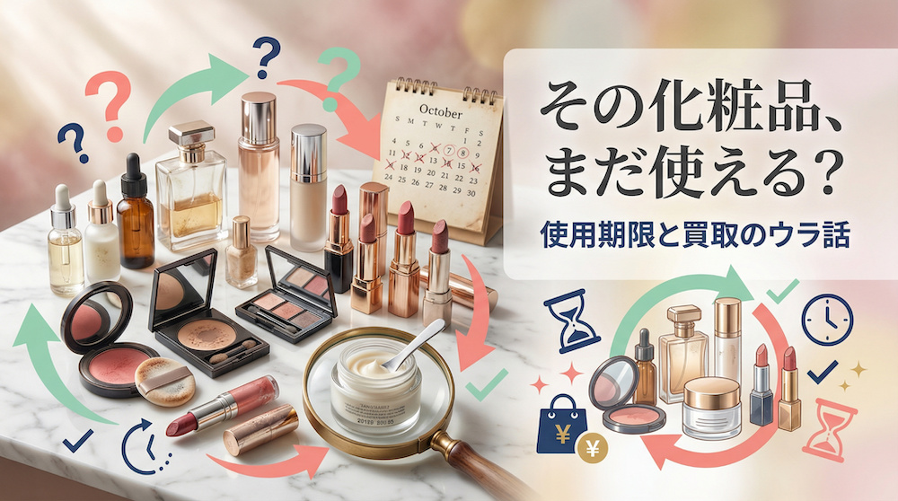 その化粧品、まだ使える？使用期限と買取のウラ話