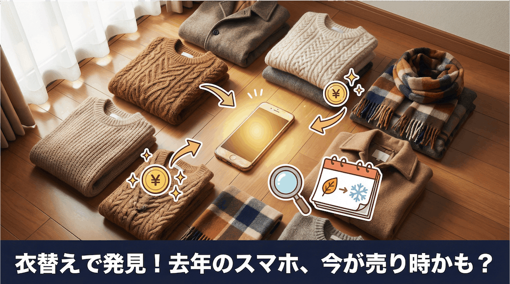 衣替えで発見！去年のスマホ、今が売り時かも？